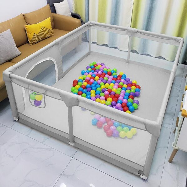 Ponuda za Novi Sad preuzimanje u radnji Siva ogradica za bebe JOY 150*200 cm (Fleka fabrička greška)