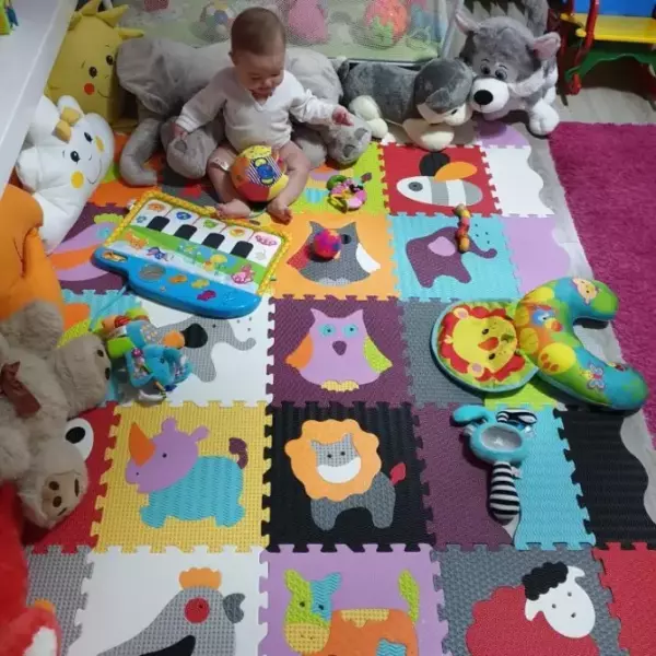 Podne puzzle Premijum klase sa ogradicom "Zoo" + "Kontrastne životinje" DVA KOMPLETA